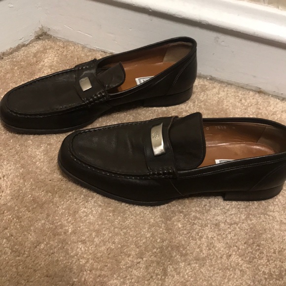 Versace Brown Leather Men’s Loafers size 8 main image 7
